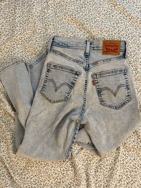 Levis High Waisted Crop Flare Jeans